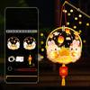 Transparent Mid-Autumn Festival Lantern Waterproof Cartoon Rabbit Lamp  Photography Props