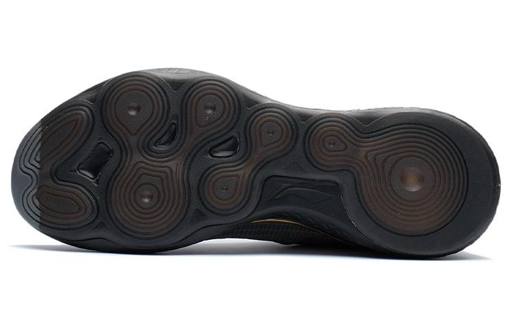 Li Ning Cushioning Slip Resistant Abrasion Resistant Low top Training Shoes Black Gold AFVR003-1
