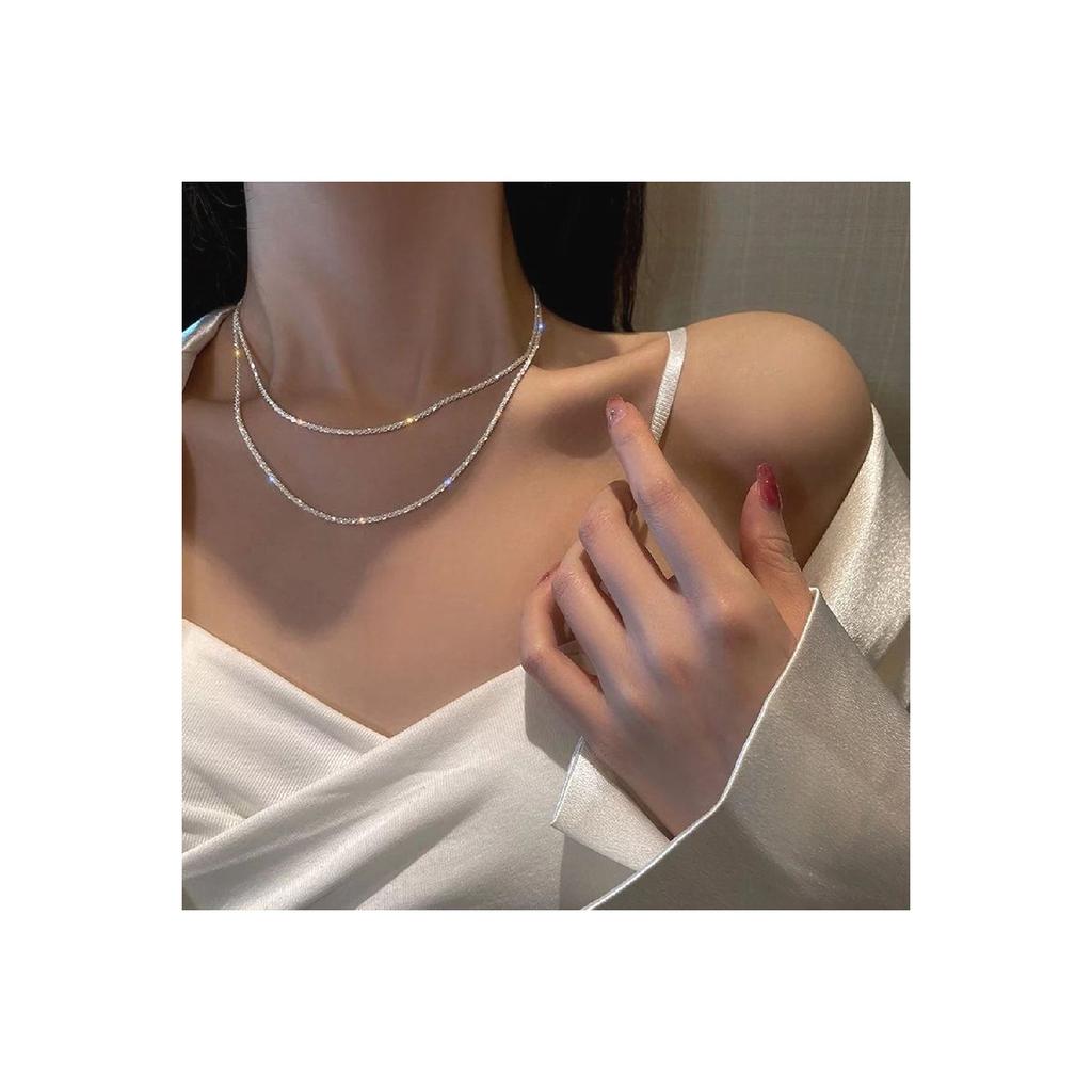 Женский комплект из 2 колье Waterway со стразами и цирконом