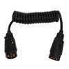 2m Trailer Light Board Extension Cable 7Pin Plug Socket Adapter for Vehicles Caravans RVs