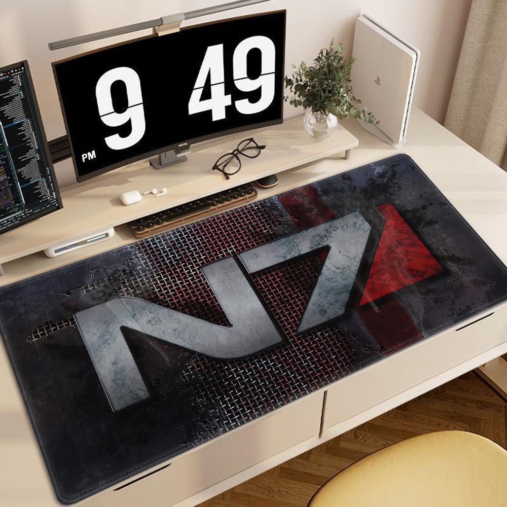 Коврик для мыши Mass Effect N Большой игровой коврик для мыши Геймерский Компьютерный Офисный коврик для мыши XXL Ковер Коврик для клавиатуры Настольный коврик Коврик для ноутбука