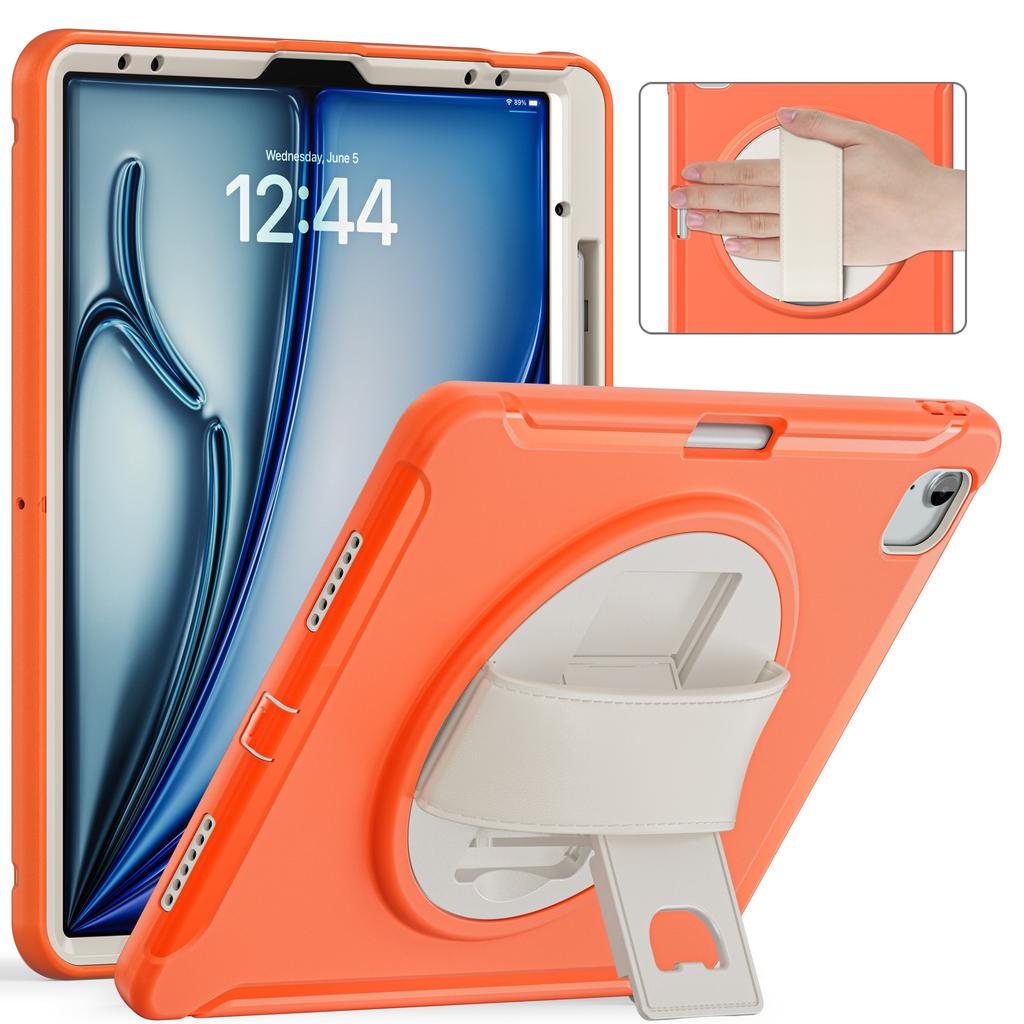 360° вращающийся чехол-подставка Универсальный для iPad Air 13 2025 M3 2024 M2 Pro 12.9 2018 2020 2021 2022 3-го 4-го 5-го 6-го Поколений PC-TPU Чехол