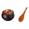 Yamako Suri Lacquer Wooden Rice Bowl Set (with Lid) Medium 25892