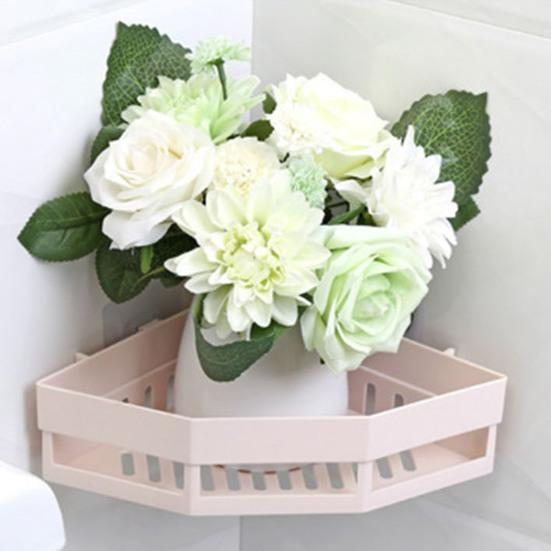 Настенный стеллаж для хранения вещей, угловая душевая кабина, прочная, несущая, простая в установке, съемная полка для душа с дренажным отверстием