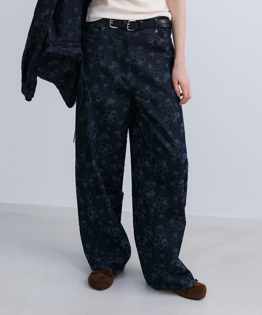 Epinggeulleo Flower Denim - Navy