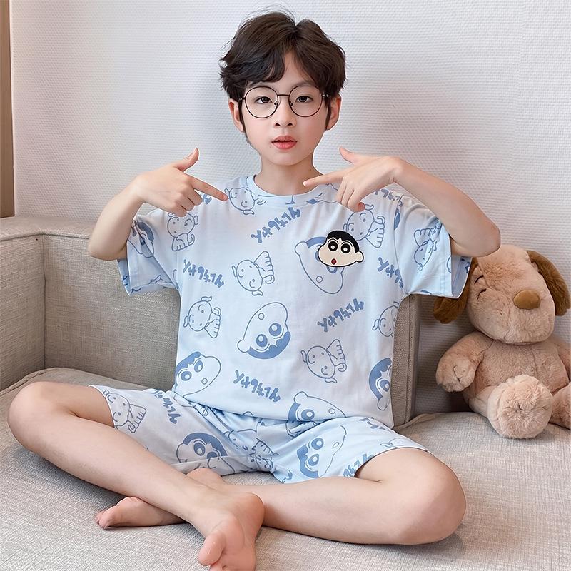 Astronaut Boys Summer Pajama Set - Short Sleeve & Pants for Kids & Teens