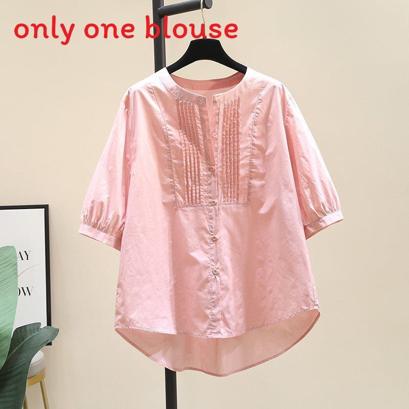 Cotton Short Sleeve Shirt With 3d Effect And Loose Fit For Summer Casual Wear