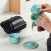 1 комплект, дорожный чайный сервиз, керамическая экспресс-чашка, портативный дорожный чайный сервиз, один горшок, четыре чашки, уличный автомобиль, простой и портативный вспенивающийся