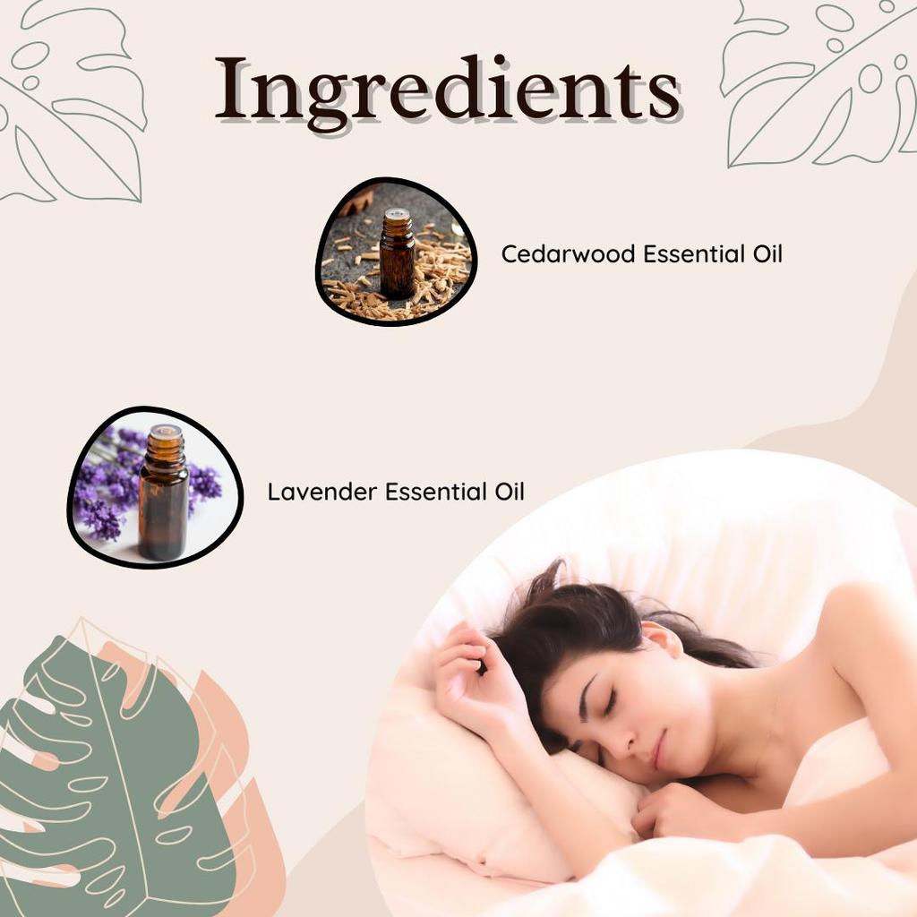 Bettersleep - Cedarwood, Lavender Essential Oil Restful Sleep Aromatherapy