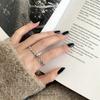Кольцо Tide Cold Wind Joint Ring Tail Ring Open Personality Hong Kong Flavor Three-Layer Wave Retro Retro Geometry Ring