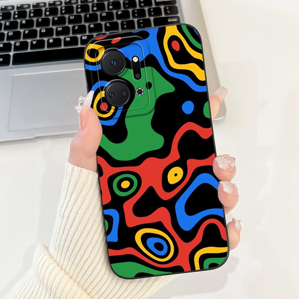 Роскошный painted чехол для Honor X7a 4G Case 2023 Силиконовый мягкий Fundas Чехол для телефона для Honor X7A X 7a HonorX7a Coque Capa