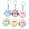Party Birthday Gifts Student Gift Bag Charms Owl Keychain Animal Keyring Owl Pendant Car Keychain