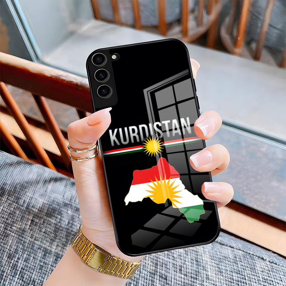 Чехол для телефона Флаг Курдистана Для Samsung S26 S25 Plus S20 S20 Plus S22 Ultra S23 FE S21 Plus S21 Ultra Стеклянная крышка