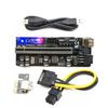 6Pcs USB 3.0 PCIE Riser Card X16 Extender Adapter 010S Plus SATA 15pin to 6pin