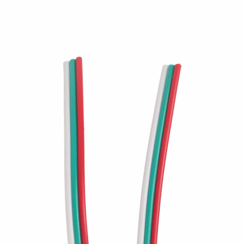 Удлинительный кабель 22 калибра 24AWG, отрезной, 0,3 мм2, 3-контактный, чистый медный провод, красный и зеленый