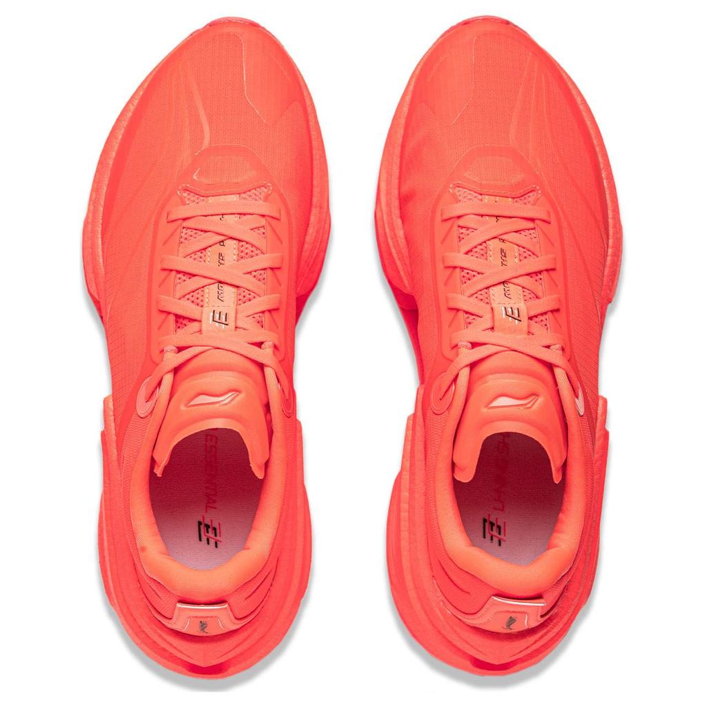 Li Ning Shadow 3 Essential Тканевая Амортизация Поддержка Отскок Низкий Профиль Повседневные Беговые Кроссовки Мужские Красные ARRU007-3