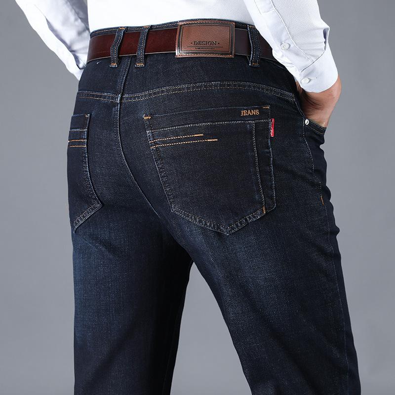 2024 Spring And Autumn New Denim Straight Leg Business Drape Versatile Trousers For Men