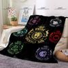 Fashion EVA Queen Thin Blanket Beauty Art Pattern 3D Printing Blanket Flannel Portable Home Travel Office Blanket