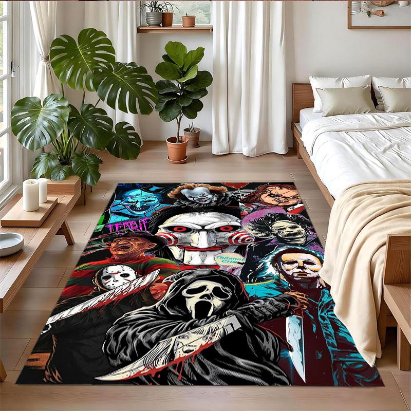 Crystal Velvet Rug Soft Non Slip Indoor Floor Mat Home DecorTerrifier Art the Clown