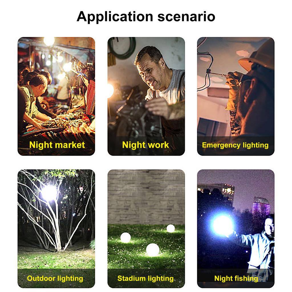 Солнечная лампа для кемпинга, ночная перезаряжаемая складная лампа для барбекю