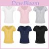 Queen White Vneck Short Sleeve T Shirt For Summer Casual Women