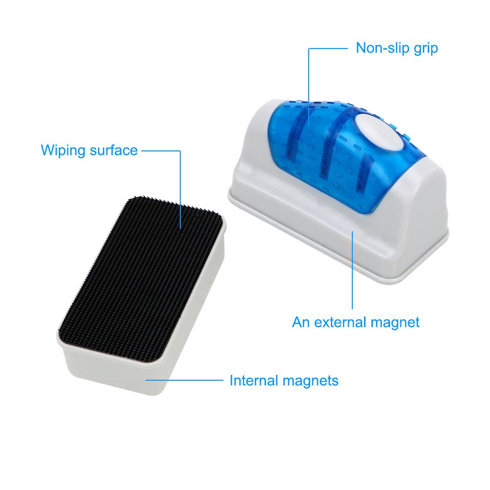 Скребок для очистки водорослей Щетка для очистки плавающего стекла Пластиковая губка для удаления мха Магнитная щетка Аквариумные щетки для рыб