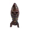 Small Nuclear Warhead Decor with Graffiti and Nuclear Logos Resin Skeleton Bomb Decoration