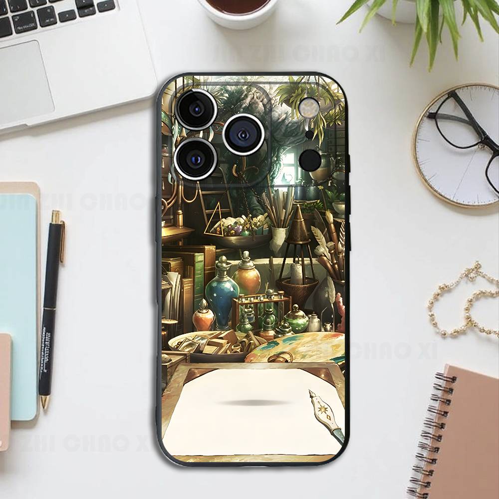 Чехол для телефона Witch H-Hat A-Atelier Coco Silicone Soft для iPhone 17 16 15 14 13 12 11 Pro Max Plus X XR SE