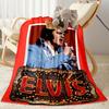 Elvis Presley Live Performance Blanket Durable Comfort Perfect for Office Bedding Office Chair for All Seasons Playful Design
