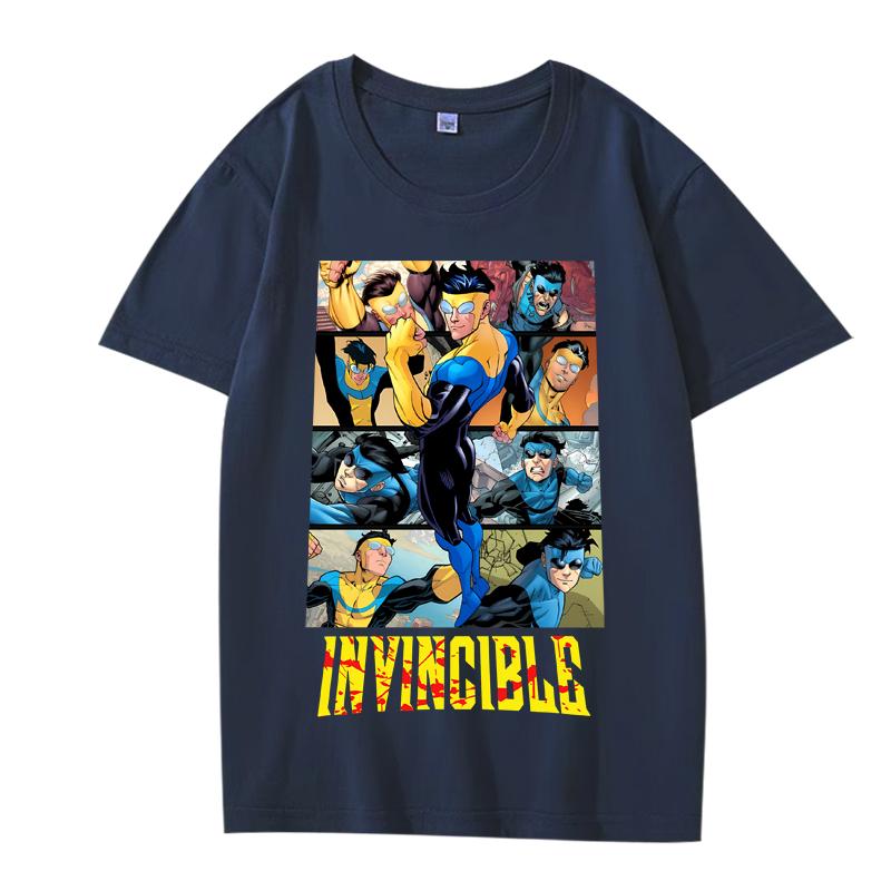 Винтажная футболка Invincible Essential новая мужская женская Оверсайз топ 100% Хлопок короткий рукав Летний принт Унисекс топы