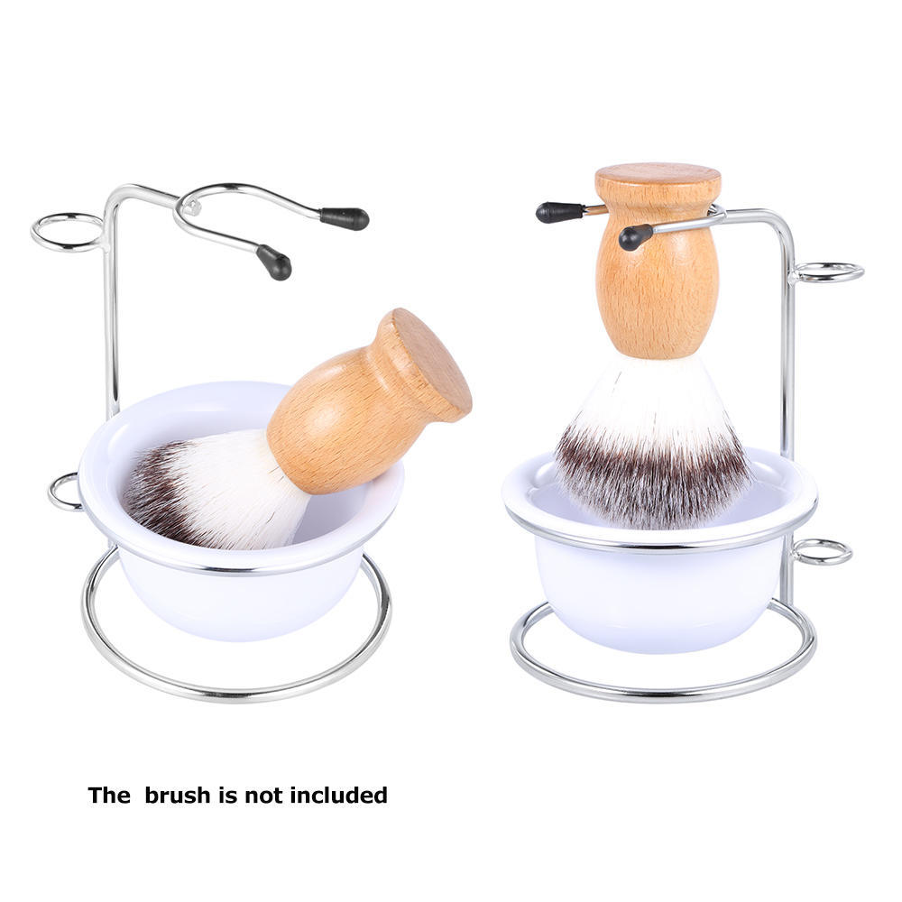 Shaving Practical Holder Male Set Shave Brush Iron Stand And Soap Bowl Kit