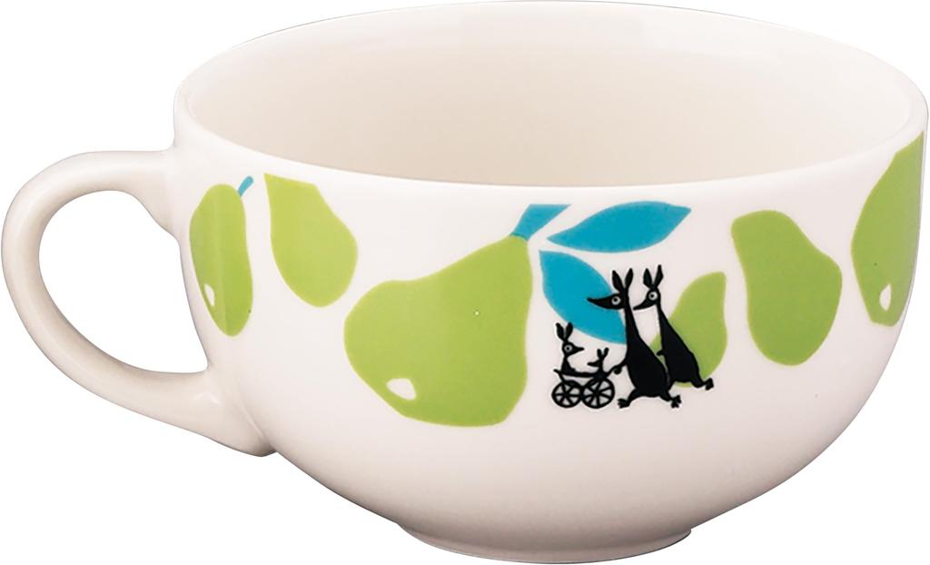 Yamaka Shoten MOOMIN (Moomin) [Hederma] Soup CupMug, 400ml, Diameter Approx. 11 X 7cm, Snufkin Design, Microwave Safe, Made In Japan, MM8203-36