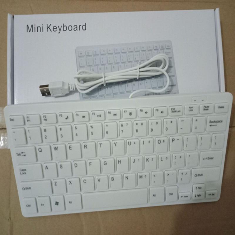 K1000 Проводная USB Портативная Мини-шоколадная клавиатура