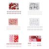 20-380Pcs Decorative Pushpins Heart Pushpins Flat Push Pins Beads Head Map Pins Bulletin Board Tacks for Corkboard