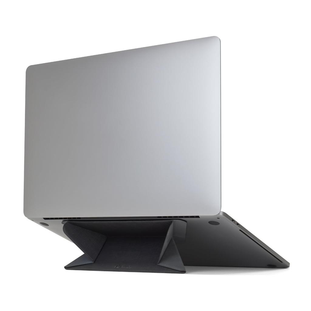 Mobo ORIGAMI Laptop Stand for Including MacBook Black STAND, Foldable, Stick-On 11.6-15.6-inch Laptops, Pro, (AM-OSLT-BK)