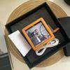 Custom Hand-Crank Animation LED Light Solid Wood Flip Photo Box Unique Memorial Gift for Couples Mother's Day Modern Home Decor