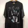 Винтажная футболка The Cure 90-х, Классическая ретро концертная черная унисекс футболка S-5XL Унисекс футболка