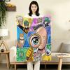 1PC Onepunch Man Patterned Flannel Blanket Suitable For All Seasons For Home Decor Warmth And Comfort Gifts Holiday Present