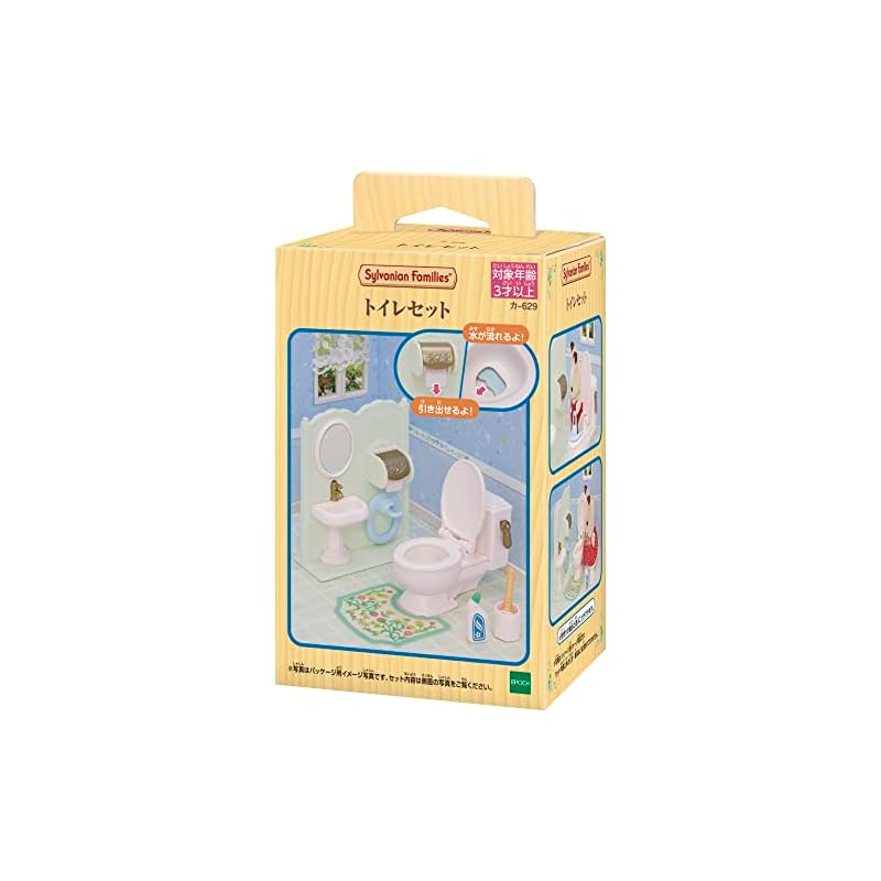Мебель Sylvanian Families [Набор для туалета] KA-629 ST Сертифицировано Знаком Качества Возраст 3+ Игрушка Кукольный домик Sylvanian Families Epoch Co., Ltd. ЭПОХА