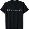 Blessed Cursive Calligraphy Script T-Shirt