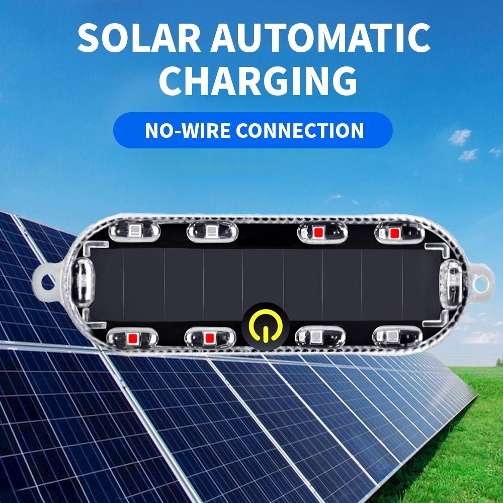 4Pcs RGB LED Warning Light Flashing Mode Electric Vehicle Led Rear Light Night Riding