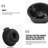 Многоразовые кофейные капсулы для Bosch Tassimo 60/180 мл, многоразовые эспрессо-капсулы для эспрессо, капучино, экологичная PP фильтр-корзина