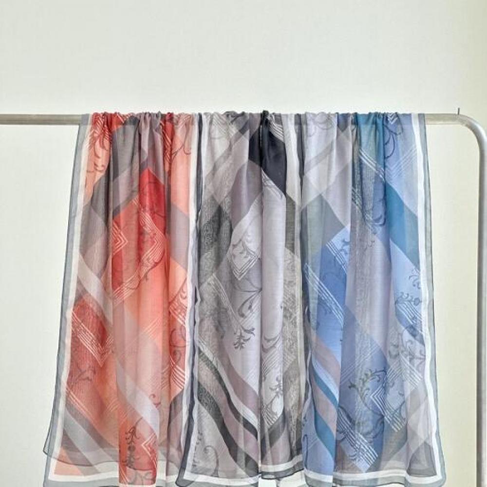 New Arrivals Open Run Scarf Tone Down Overfit Check Women Autumn