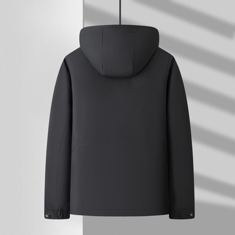 Men's Down Jacket Autumn and Winter 90 White Duck Down Thickened Warm Removal Cap Casual Down Jacket Large Size Men's Clothing