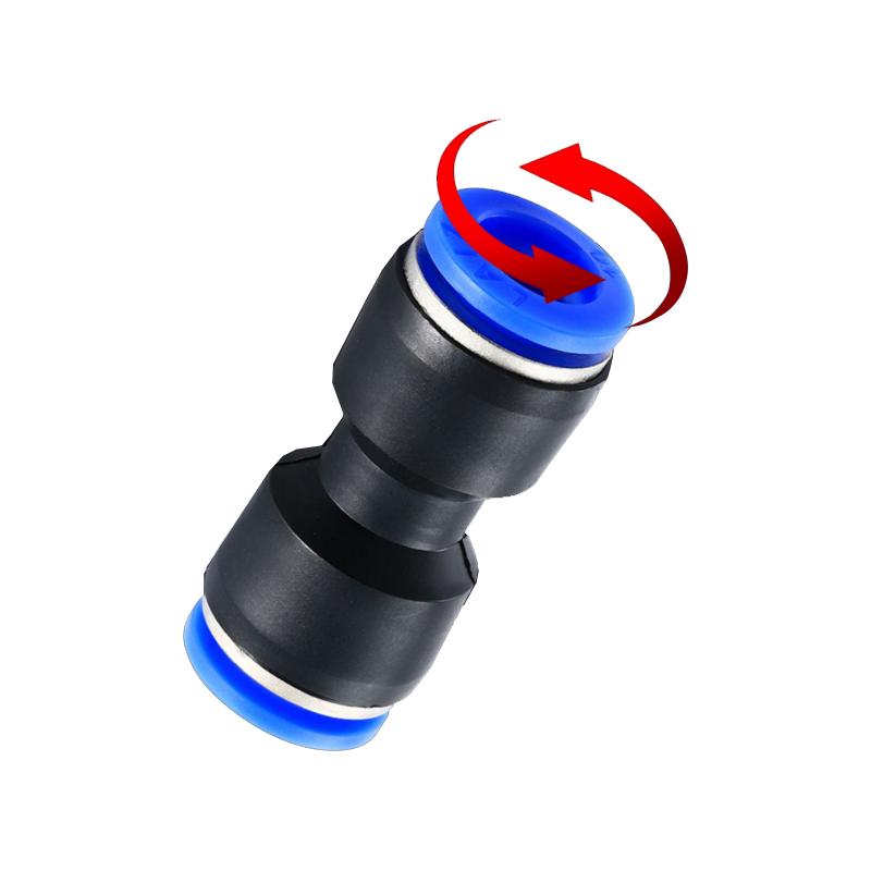 PE PG PY PW Air Connectors 4 6 8 10 12mm Pneumatic Fitting Quick Connect Tee 3Way Plastic Pipe Water Hose Tube Connector