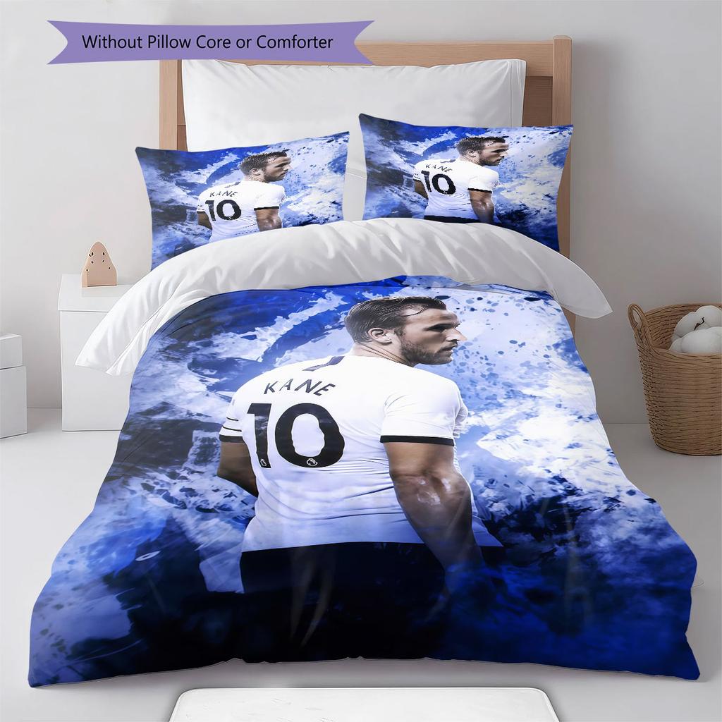 Harry Kane Icon Bedding Quilt Set Quilt Cover Pillowcase Home Decoration Birthday Gift (1 * duvet cover + 2 * pillowcase, without core)
