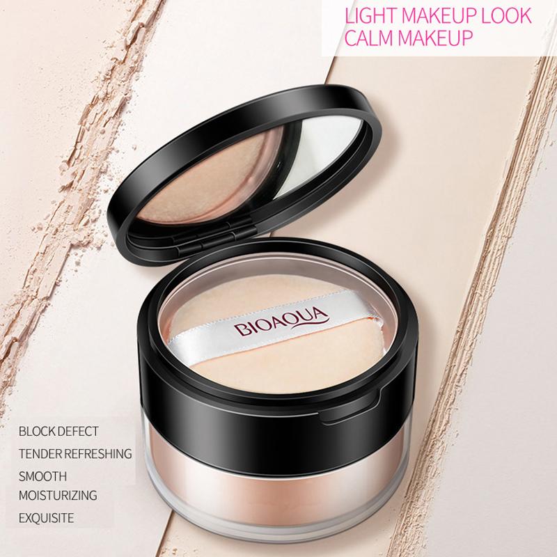 Soft and Silky Loose Powder Natural Radiance Loose Powder Concealer Light and Delicate Make-up Powder Makeup