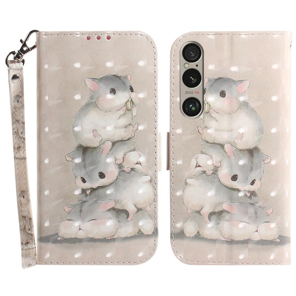 For Sony Xperia 1 VI Case Pattern Printing Wallet Stand Leather Phone Cover