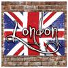 [Q4095] - 'So British' Union Jack Metal Plaque - 40x30 Cm