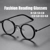 Men Women Round Frame Reading Glasses Retro Vintage Anti Blue Light Eyewear Classic HD Lens Presbyopia Eyeglasses 0 To +4.0